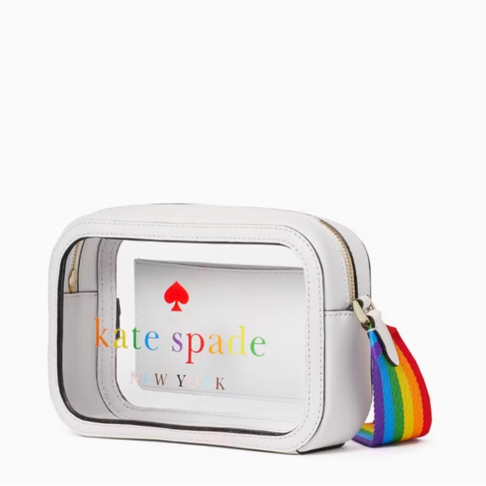 NWT Kate Spade All Love Mini Camera Bag, White/Multicolour